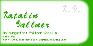 katalin vallner business card